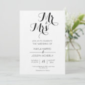 ミスター・アンド・ミセス・結婚式招待状・カード シーズンカード (スタンド正面)