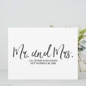 「ミスター・アンド・ミセス」 結婚徴候 |文字スタイリッシュ付 (スタンド正面)