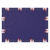 ミスター・アンド・ミセス・雪だるま・クリスマスライト テーブルクロス (正面(横))