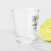 ミスター·アンド·ミパーソナライズされたセス·サナミューム·結婚式の引き出物 ショットグラス (左)