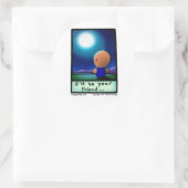 ミスター・ウィグ解ップス「私はあなたの友達になる」月明かり ラウンドシール (バッグ)