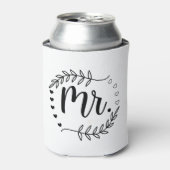 ミスター エバー アフター - エレガント ハート & ローレル エンブレム 缶クーラー (缶正面)