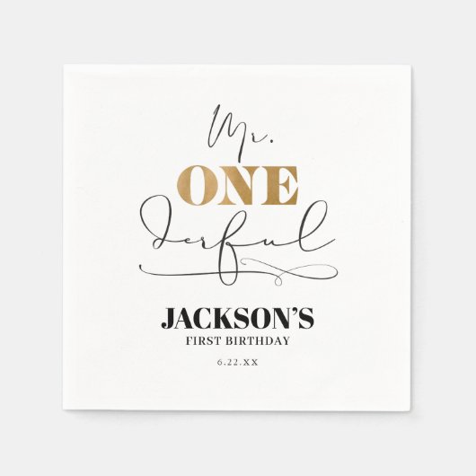 ミスター・オネダーフル紙ナプキンス スタンダードカクテルナプキン (正面)