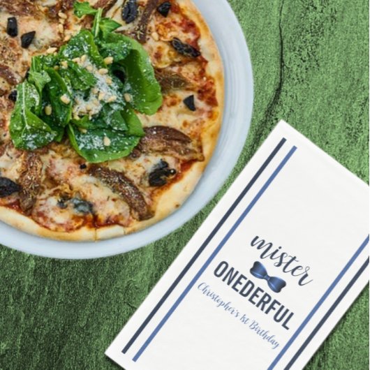 ミスター・オネダーフル・ボウタイ1位の誕生日ナプキンス