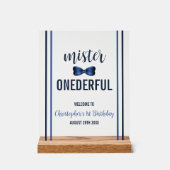 ミスター・オネダーフル・ボウタイ1歳 アクリルサイン (正面)