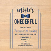 ミスター・オネダーフル・ボウタイ1歳 アクリル招待状 (正面)
