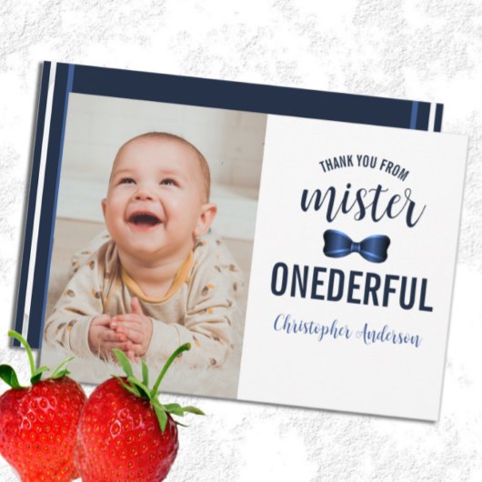 ミスター・オネダーフル・ボウタイ1歳 サンキューカード