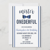 ミスター・オネダーフル・ボウタイ1歳 招待状 (正面)