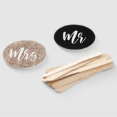 ミスター・オミセス・ピンクグリッターとブラック結婚ズ・ゲーム ハンドファン (組立なし)