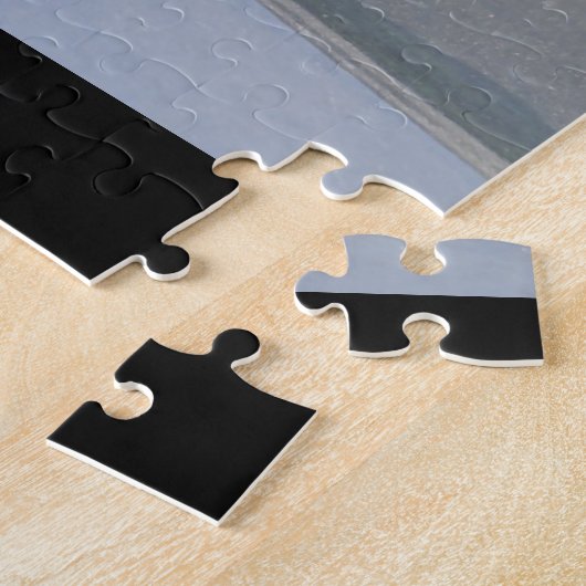 ミスター・キツネが猟犬に乗っている ジグソーパズル (側面)