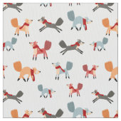 ミスター・キツネと友人 ファブリック (クローズアップ)