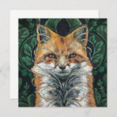 ミスター・キツネ絵を描ズ ノートカード (正面/裏面)