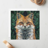 ミスター・キツネ絵を描ズ ノートカード (正面/裏面インサイチュ)