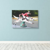 ミスター・キツネ・フォックスハンティング キャンバスプリント (インサイチュ (ウッドフロア))