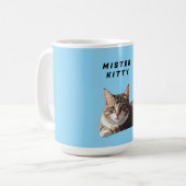 ミスター・キティ - かわいい猫のキャラクターデザイン コーヒーマグカップ (正面左)