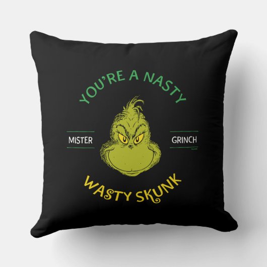 ミスター・グリンチ | あなたはクサくて汚いスカンク クッション (裏面)