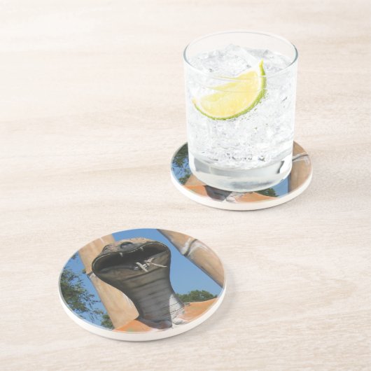 ミスター・スネーク赤コブラ頭…仏教地獄 コースター (側面)