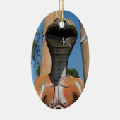 ミスター・スネーク赤コブラ頭…仏教地獄 セラミックオーナメント (右)