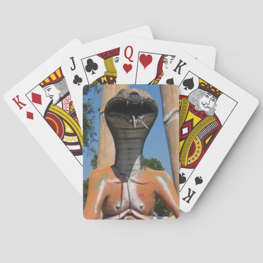 ミスター・スネーク赤コブラ頭…仏教地獄 トランプ (裏面)