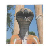 ミスター・スネーク赤コブラ頭…仏教地獄 ノートパッド (正面)