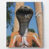 ミスター・スネーク赤コブラ頭…仏教地獄 フォトプラーク (正面)