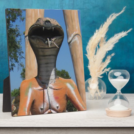 ミスター・スネーク赤コブラ頭…仏教地獄 フォトプラーク (側面)