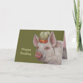 ミスター・スマイザ豚の誕生日カード カード (正面)