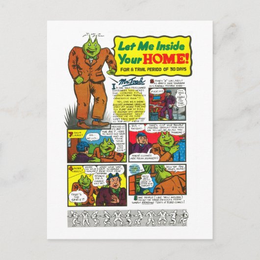 ミスター・トアドがあなたの人生を変える！ ポストカード (正面)