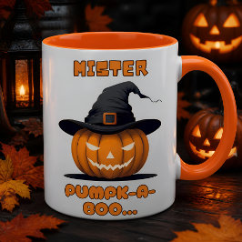 ミスター・パンプキン・ブー・ハロウィン・パンプキン マグカップ