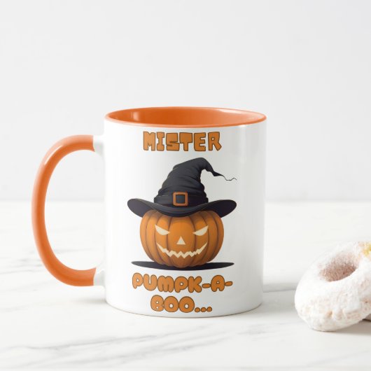 ミスター・パンプキン・ブー・ハロウィン・パンプキン マグカップ (ドーナツ)