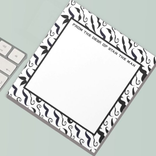 ミスター・ヒップスター・ムスタッシュヴィンテージレトロ ノートパッド