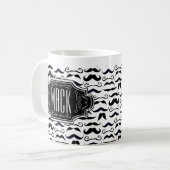 ミスター・ヒップスター・ムスタッシュヴィンテージレトロ マグカップ (正面左)