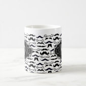 ミスター・ヒップスター・ムスタッシュヴィンテージレトロ マグカップ (中央)