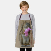 ミスター・ビックレスエプロン – 小サイズ エプロン (着用した状態)