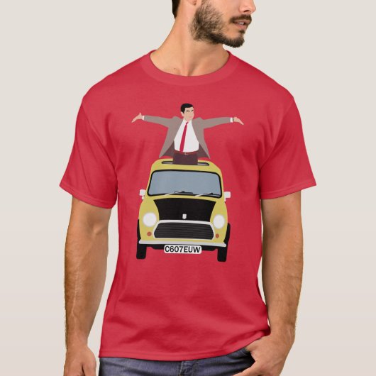 ミスター・ビーンとミニカーの友達 Tシャツ (正面)