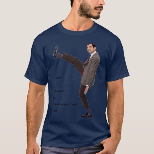 ミスター・ビーンの足 ミスター・ビーンの休暇の友達 f tシャツ (正面)