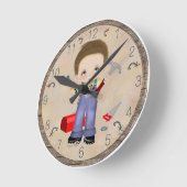 ミスター・フィックス・イット・クロック ラウンド壁時計 (傾斜)