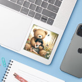 ミスター・ベアハグ シール (ノートパソコンとiPhone)