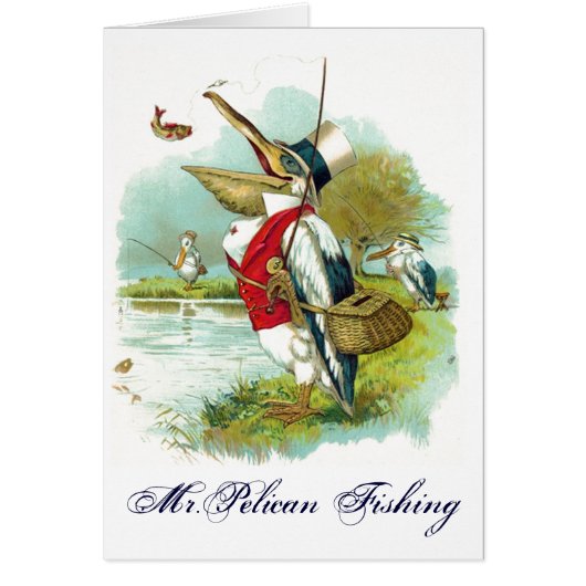 ミスター・ペリカン魚釣り (正面)