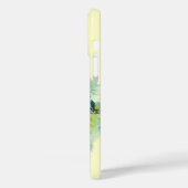ミスター・ペリカン・魚釣り・モノグラム・クリーム Case-Mate iPhoneケース (裏面 / 左)