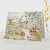 ミスター・マクレガーの庭のジェミマ・パドル・ダック カード (黄色い花)