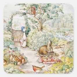 ミスター・マクレガーの庭のジェミマ・パドル・ダック スクエアシール