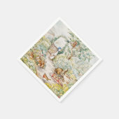 ミスター・マクレガーの庭のジェミマ・パドル・ダック スタンダードカクテルナプキン (角)