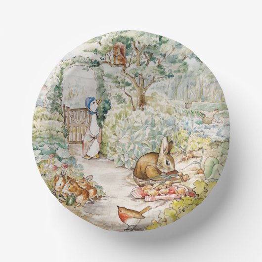 ミスター・マクレガーの庭のジェミマ・パドル・ダック ペーパーボウル (正面)