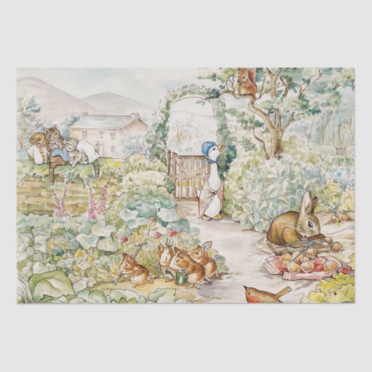 ミスター・マクレガーの庭のジェミマ・パドル・ダック 薄葉紙 (正面)