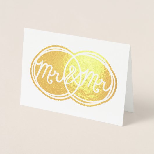 ミスター&ミスター結婚ズ – 内空白の部 箔カード (正面)
