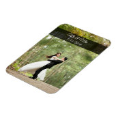 ミスター&ミセスの結婚カップル写真ミニマグネット マグネット (左側)