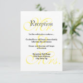 ミスター&ミセスイエロー-披露宴招待状 招待状 (スタンド正面)