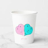 ミスター&ミセスハートの好意ボックス 紙コップ (裏面)