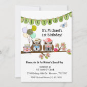 ミスター&ミセスパーティーフールズ第1誕生日招待状 招待状 (正面)